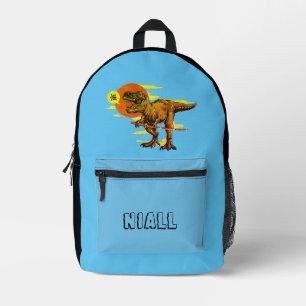 Trendy Dinosaur Personalised Printed Backpack