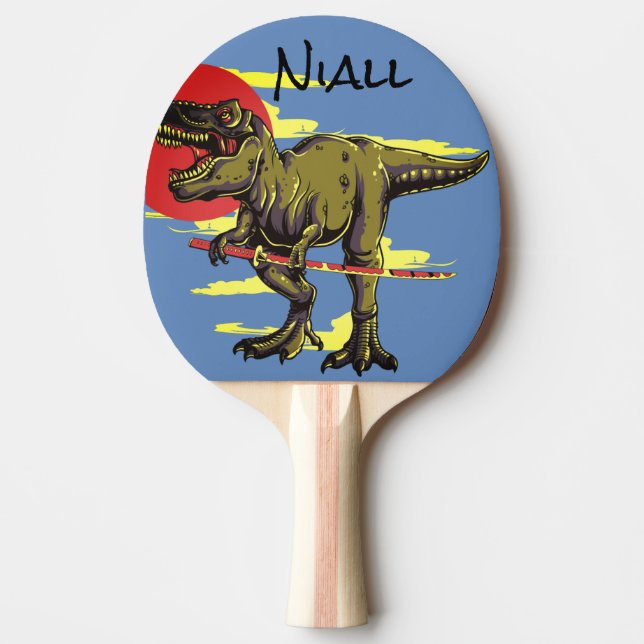 Trendy Dinosaur Ping Pong Paddle (Front)