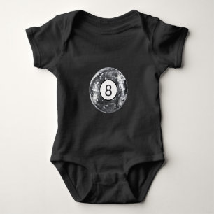 Trendy Disco 8 Ball Motif, Modern Style Baby Girl Bodysuit