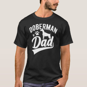 Trendy Doberman Pinscher Dog Dad Silhouette Fur Do T-Shirt