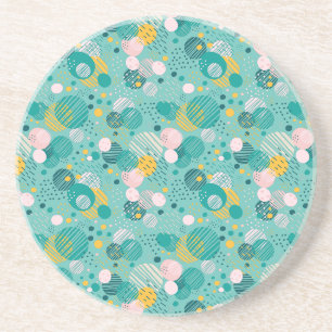 Trendy dots pattern throw pillow coaster