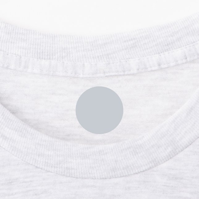 Trendy Dusty Bluish Grey - Labels (Affixed)