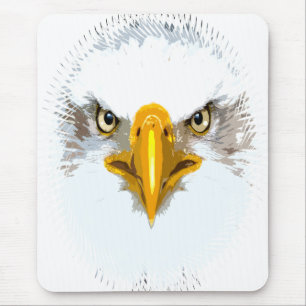 Trendy Eagle Head Modern Pop Art Template Mouse Mat