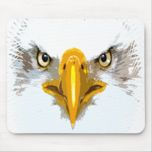 Trendy Eagle Head Modern Pop Art Template Mouse Pa Mat