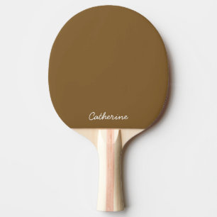 Trendy Earthy Brown Custom - Ping Pong Paddle