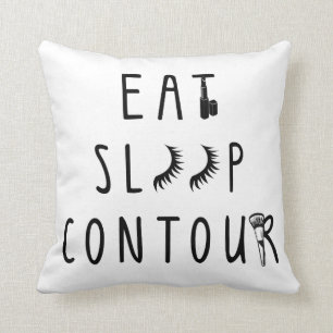 trendy eat sleep contour classy pillow