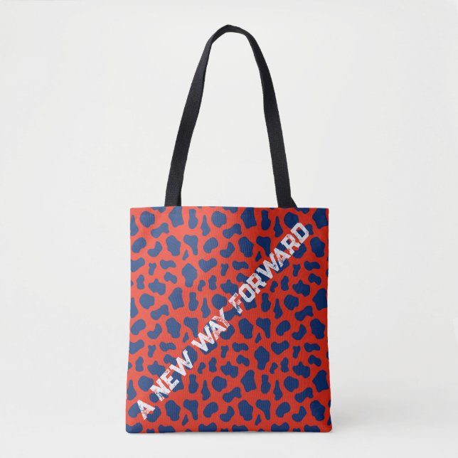 Trendy Election All Over Animal Print Tote Bag (Front)
