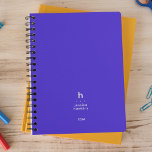 Trendy Electric Blue Modern Monogram Weekly Planner<br><div class="desc">Trendy simple personal stationery 2024 annual planner featuring a modern monogram. Modern rounded sans serif typography gives an elegant casual feel. Bold modern background colour on covers. Annual planner (12 months) with open monthly overviews and weekly planning sheets. Contact for assistance in personalising.</div>