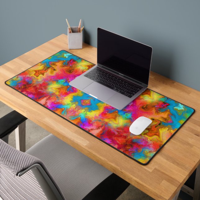 TRENDY ELEGANT COLORFUL RAINBOW STYLE DESK MAT (Office 2)