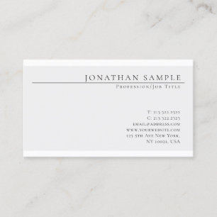 Trendy Elegant Colour Modern Chic Clean Design Business Card