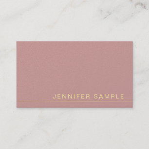 Trendy Elegant Colour Modern Minimalistic Luxury Business Card