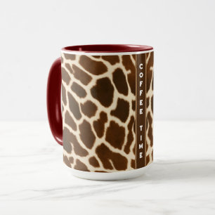 Trendy Elegant Cow Faux Leather Collection Mug