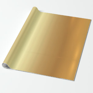 Trendy Elegant Gold Glamour Template Gift Wrapping Paper