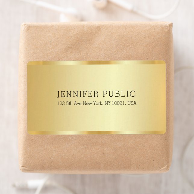 Trendy Elegant Gold Look Template Luxury Shipping (Insitu)