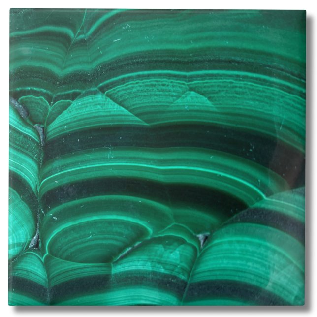 Trendy Elegant Green Malachite Crystal Stone Tile (Trendy Elegant Green Malachite Crystal Stone Ceramic Tile)