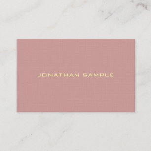 Trendy Elegant Minimalistic Artistic Plain Luxury Business Card
