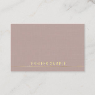 Trendy Elegant Modern Gold Template Professional Business Card
