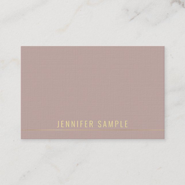 Trendy Elegant Modern Gold Template Professional Business Card (Front)
