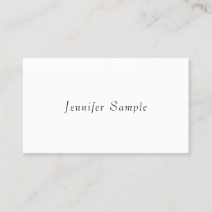 Trendy Elegant Modern Minimalist Design Template Business Card