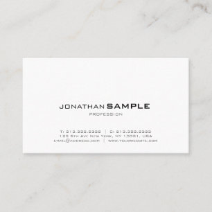 Trendy Elegant Modern Minimalistic Design Business Card