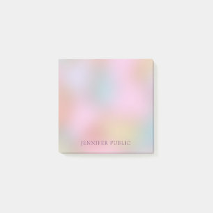 Trendy Elegant Modern Pastel Colours Template Post-it Notes