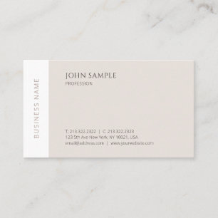 Trendy Elegant Modern Simple Professional Template Business Card