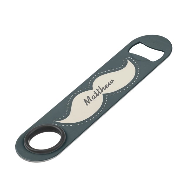 Trendy Elegant Moustache Personalised (Front Angled)