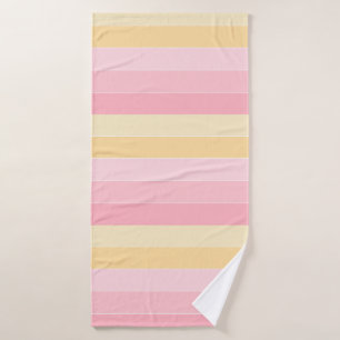 Trendy Elegant Pink Purple Yellow White Colours Bath Towel