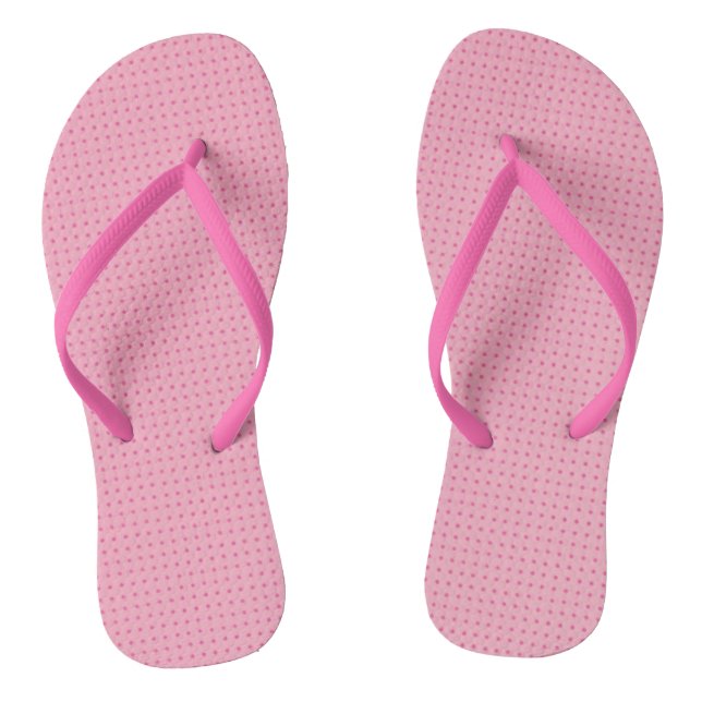 Trendy Elegant Pink Red Colour Modern Template Flip Flops (Footbed)