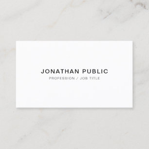 Trendy Elegant Professional Modern Clean Template Business Card