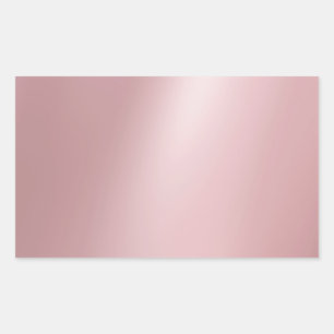 Trendy Elegant Rose Gold Blank Modern Template Rectangular Sticker