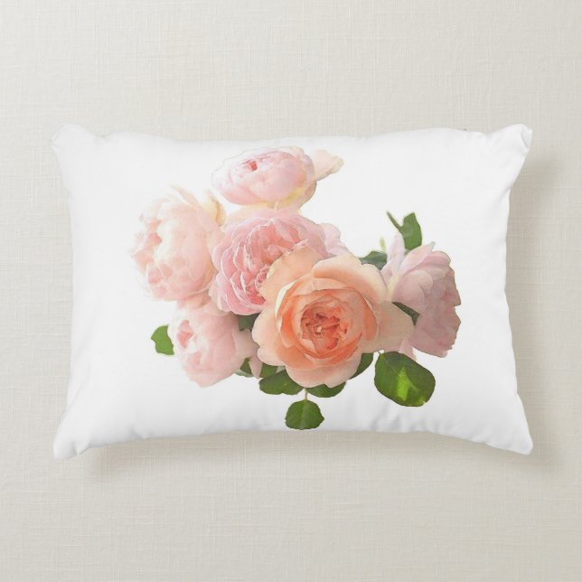 Trendy Elegant Roses Design Modern Template Decorative Cushion (Front)