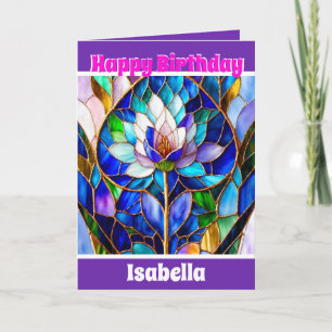 Trendy Elegant Unique Floral Collection Card