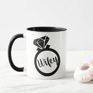 Trendy Engagement Ring Wifey Mug