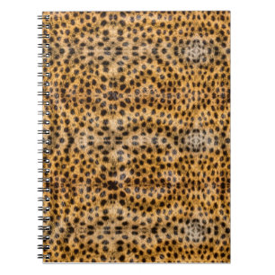 Trendy Exotic Cheetah Fur Pattern Animal Print Notebook