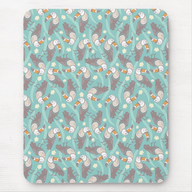 Trendy exotic toucans Women's Tank Top Mouse Mat (Front)