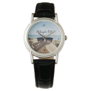 Trendy Eyeglasses on a Beach Optical     Watch