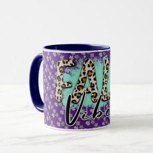 Trendy Fall Purple Tiger Mug
