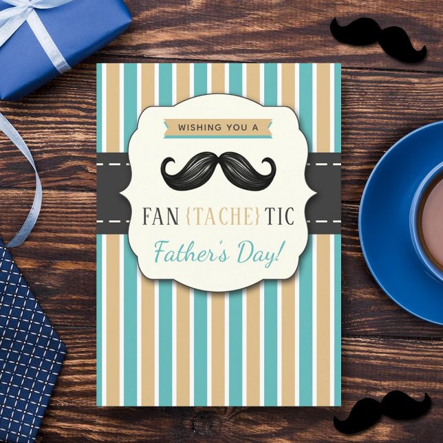 Trendy (Fan-Tache-Tic) Moustache Photo Father's Da (Creator Uploaded)