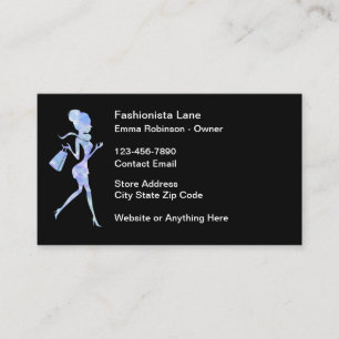 Trendy Fashion Beauty Retail Store Appointment Card