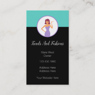 Trendy Fashion Boutique Theme Business Card