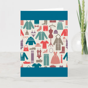 Trendy Fashion Pattern Stylish Clothing Graphic Card
