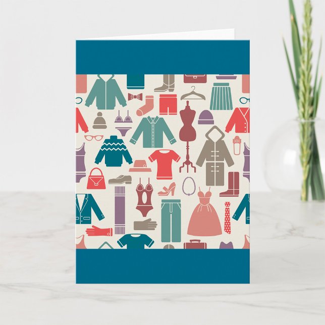 Trendy Fashion Pattern Stylish Clothing Graphic  Card (Creator Uploaded)