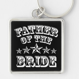 Trendy Father Of The Bride Keychain
