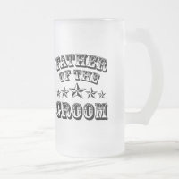 Trendy Father Of The Groom Frosted Beer Mug