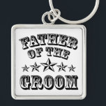 Trendy Father Of The Groom Keychain<br><div class="desc">Trendy Father Of The Groom Keychain.</div>