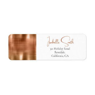 Trendy Faux Copper Metallic Foil Wedding RTS