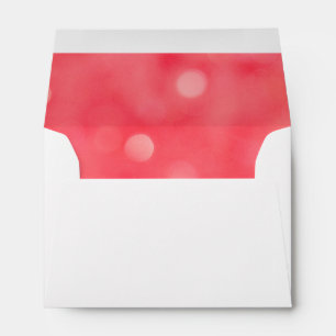 Trendy faux glitter Pink Bokeh Envelope