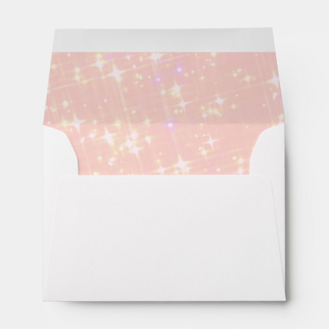Trendy faux glitter Pink Glitter Envelopes (Back (Bottom))