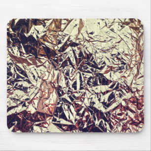 Trendy Faux Gold Leaf Crumbly Foil Mouse Mat